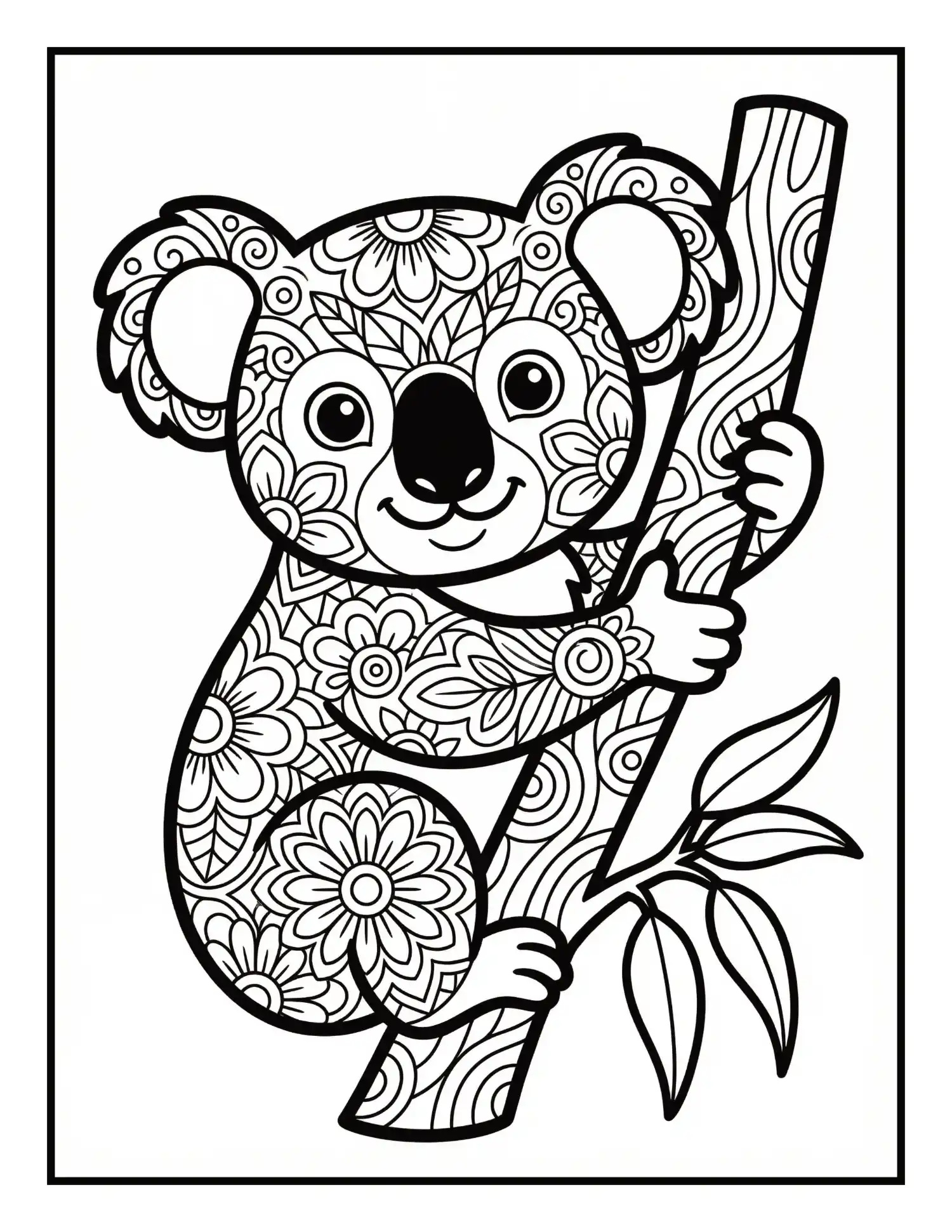 Kuscheliger Koala Mandala