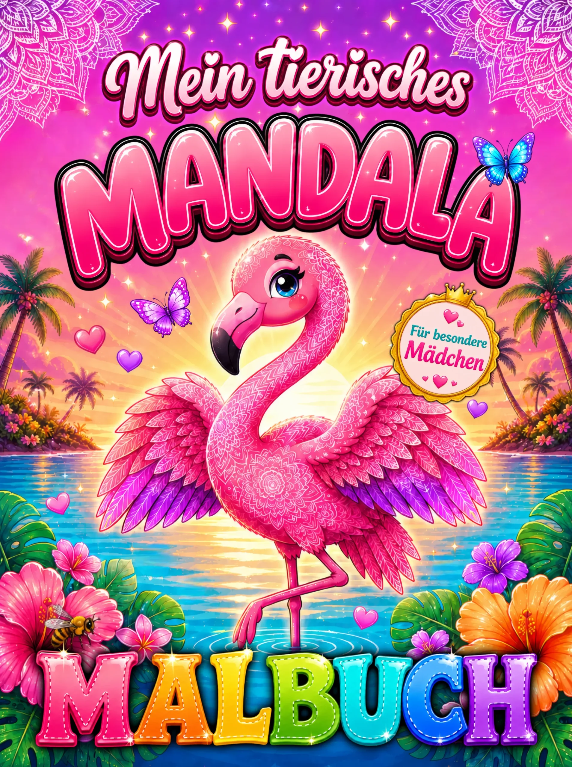 Mein tierisches Mandala Malbuch Cover
